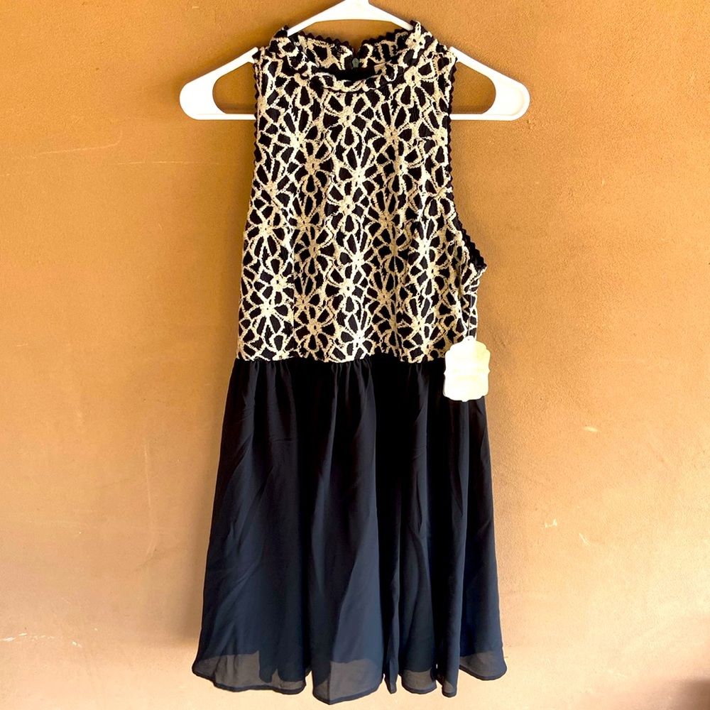 Altard State Black and White Floral Dress